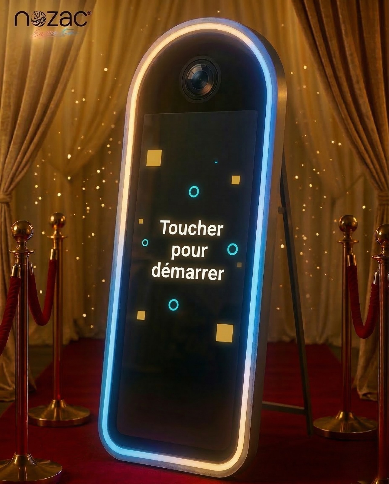 Miroir photobooth NOZAC Events